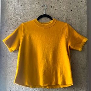 Zara Mustard Yellow Top - size L